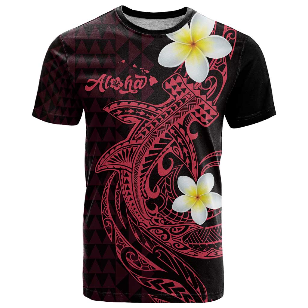 Aloha Hammerhead Shark T Shirt Feverish Pink Hawaiian Kakau Tribal Tattoo LT9 Pink - Polynesian Pride