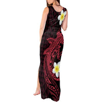 Aloha Hammerhead Shark Tank Maxi Dress Feverish Pink Hawaiian Kakau Tribal Tattoo LT9 - Polynesian Pride