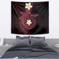 Aloha Hammerhead Shark Tapestry Feverish Pink Hawaiian Kakau Tribal Tattoo LT9 - Polynesian Pride