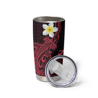 Aloha Hammerhead Shark Tumbler Cup Feverish Pink Hawaiian Kakau Tribal Tattoo LT9 - Polynesian Pride