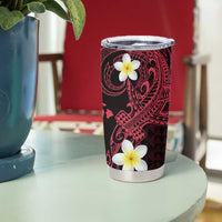 Aloha Hammerhead Shark Tumbler Cup Feverish Pink Hawaiian Kakau Tribal Tattoo LT9 - Polynesian Pride