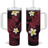 Aloha Hammerhead Shark Tumbler With Handle Feverish Pink Hawaiian Kakau Tribal Tattoo LT9 One Size: 40 oz Pink - Polynesian Pride