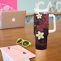 Aloha Hammerhead Shark Tumbler With Handle Feverish Pink Hawaiian Kakau Tribal Tattoo LT9 - Polynesian Pride