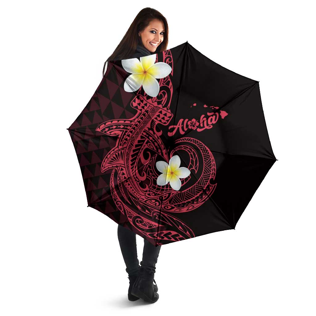 Aloha Hammerhead Shark Umbrella Feverish Pink Hawaiian Kakau Tribal Tattoo LT9 - Polynesian Pride