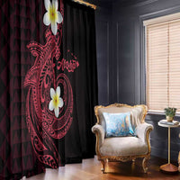 Aloha Hammerhead Shark Window Curtain Feverish Pink Hawaiian Kakau Tribal Tattoo LT9 - Polynesian Pride