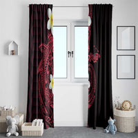 Aloha Hammerhead Shark Window Curtain Feverish Pink Hawaiian Kakau Tribal Tattoo LT9 - Polynesian Pride