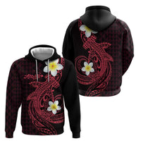 Aloha Hammerhead Shark Zip Hoodie Feverish Pink Hawaiian Kakau Tribal Tattoo LT9 - Polynesian Pride