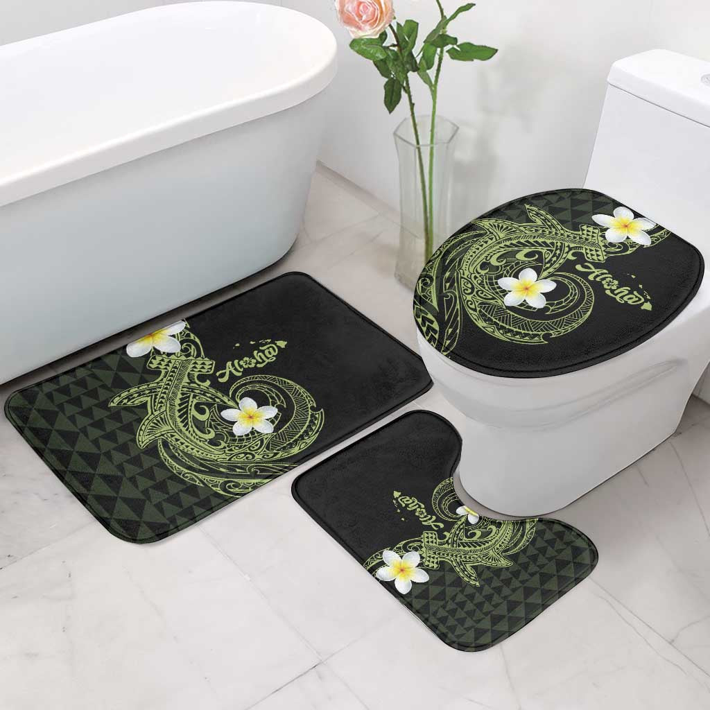 Aloha Hammerhead Shark Bathroom Set Lime Rickey Hawaiian Kakau Tribal Tattoo LT9 - Polynesian Pride