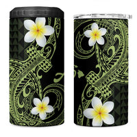 Aloha Hammerhead Shark 4 in 1 Can Cooler Tumbler Lime Rickey Hawaiian Kakau Tribal Tattoo LT9 One Size: 16 oz Lime - Polynesian Pride