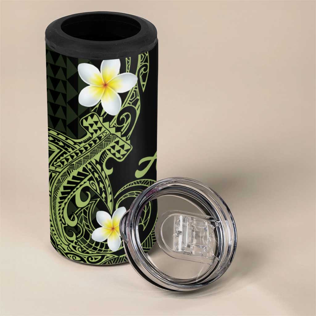 Aloha Hammerhead Shark 4 in 1 Can Cooler Tumbler Lime Rickey Hawaiian Kakau Tribal Tattoo LT9 - Polynesian Pride