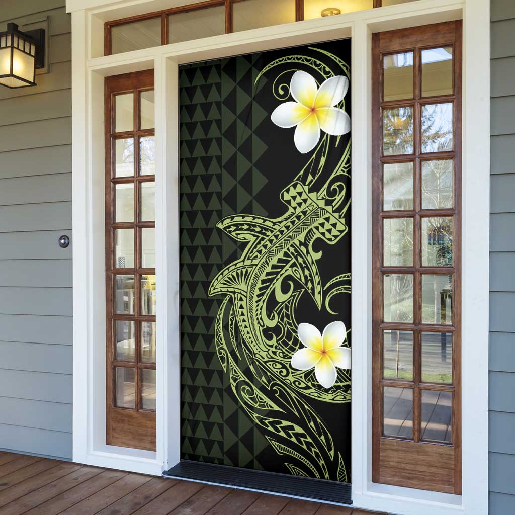 Aloha Hammerhead Shark Door Cover Lime Rickey Hawaiian Kakau Tribal Tattoo LT9 - Polynesian Pride