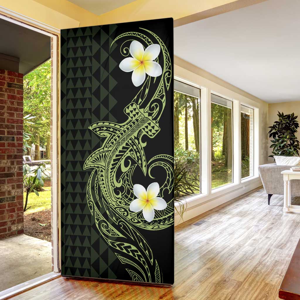 Aloha Hammerhead Shark Door Cover Lime Rickey Hawaiian Kakau Tribal Tattoo LT9 - Polynesian Pride