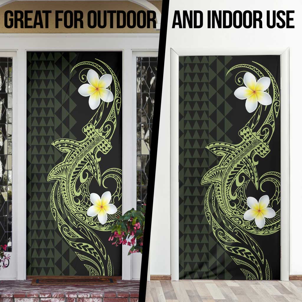 Aloha Hammerhead Shark Door Cover Lime Rickey Hawaiian Kakau Tribal Tattoo LT9 - Polynesian Pride