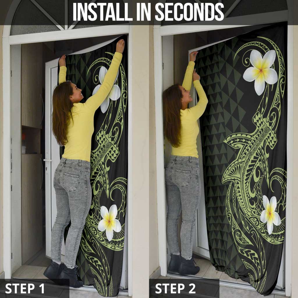 Aloha Hammerhead Shark Door Cover Lime Rickey Hawaiian Kakau Tribal Tattoo LT9 - Polynesian Pride