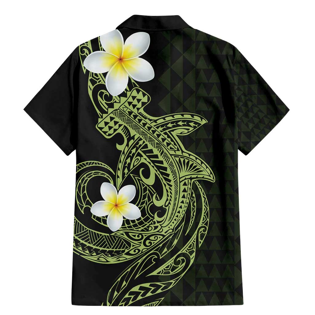 Aloha Hammerhead Shark Family Matching Mermaid Dress and Hawaiian Shirt Lime Rickey Hawaiian Kakau Tribal Tattoo LT9 - Polynesian Pride