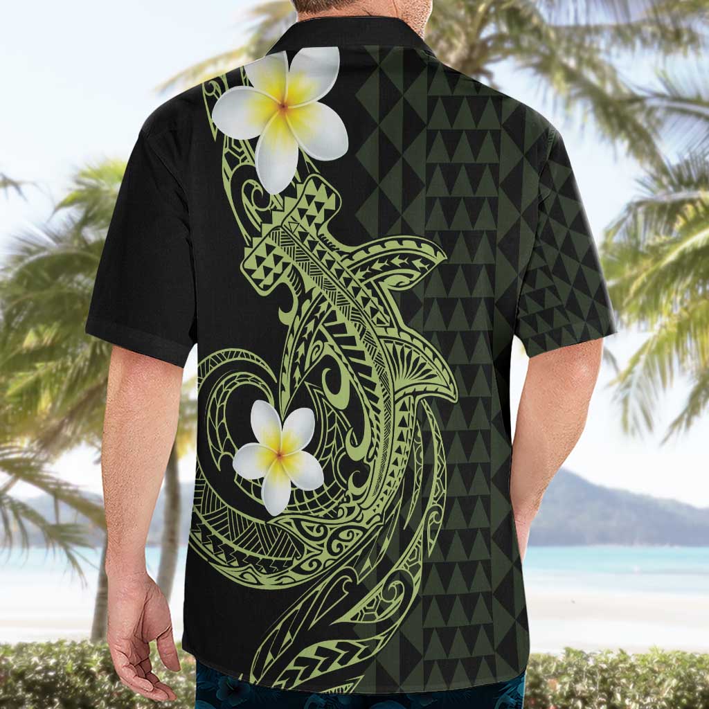 Aloha Hammerhead Shark Hawaiian Shirt Lime Rickey Hawaiian Kakau Tribal Tattoo LT9 - Polynesian Pride