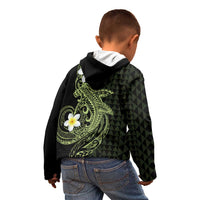Aloha Hammerhead Shark Kid Hoodie Lime Rickey Hawaiian Kakau Tribal Tattoo LT9 - Polynesian Pride