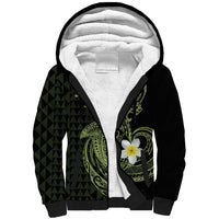 Aloha Hammerhead Shark Sherpa Hoodie Lime Rickey Hawaiian Kakau Tribal Tattoo LT9 Unisex Lime - Polynesian Pride