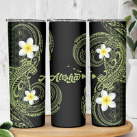 Aloha Hammerhead Shark Skinny Tumbler Lime Rickey Hawaiian Kakau Tribal Tattoo LT9 - Polynesian Pride