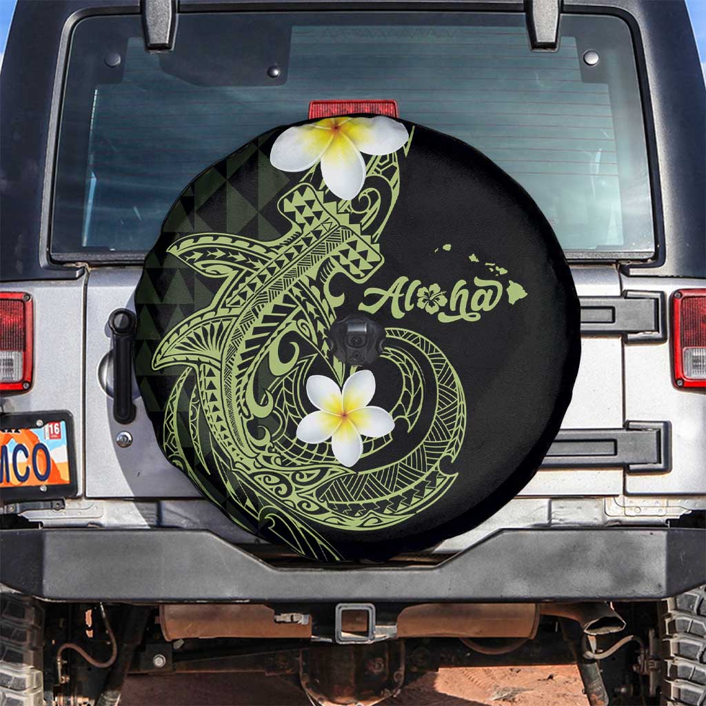 Aloha Hammerhead Shark Spare Tire Cover Lime Rickey Hawaiian Kakau Tribal Tattoo LT9 Lime - Polynesian Pride