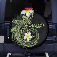 Aloha Hammerhead Shark Spare Tire Cover Lime Rickey Hawaiian Kakau Tribal Tattoo LT9 No hole Lime - Polynesian Pride