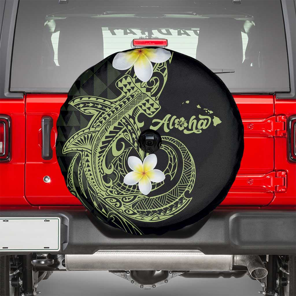 Aloha Hammerhead Shark Spare Tire Cover Lime Rickey Hawaiian Kakau Tribal Tattoo LT9 - Polynesian Pride