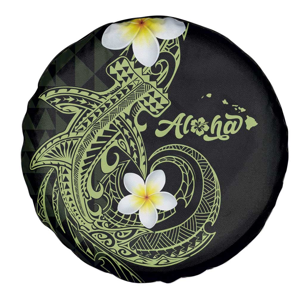 Aloha Hammerhead Shark Spare Tire Cover Lime Rickey Hawaiian Kakau Tribal Tattoo LT9 - Polynesian Pride
