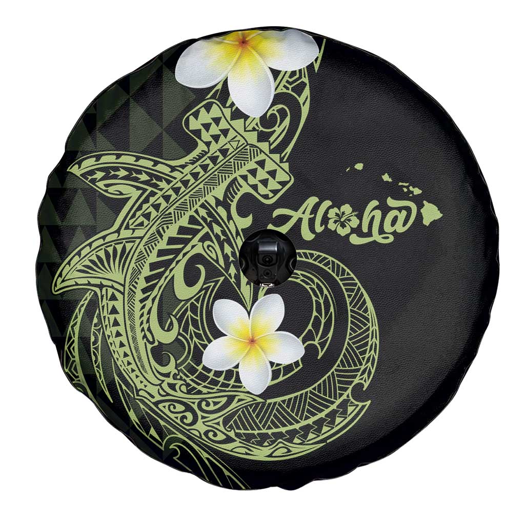 Aloha Hammerhead Shark Spare Tire Cover Lime Rickey Hawaiian Kakau Tribal Tattoo LT9 - Polynesian Pride