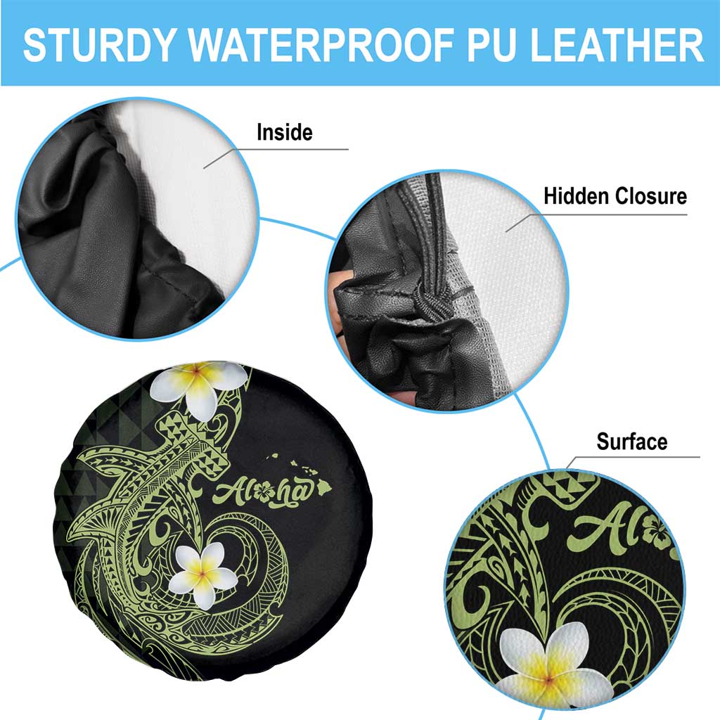 Aloha Hammerhead Shark Spare Tire Cover Lime Rickey Hawaiian Kakau Tribal Tattoo LT9 - Polynesian Pride