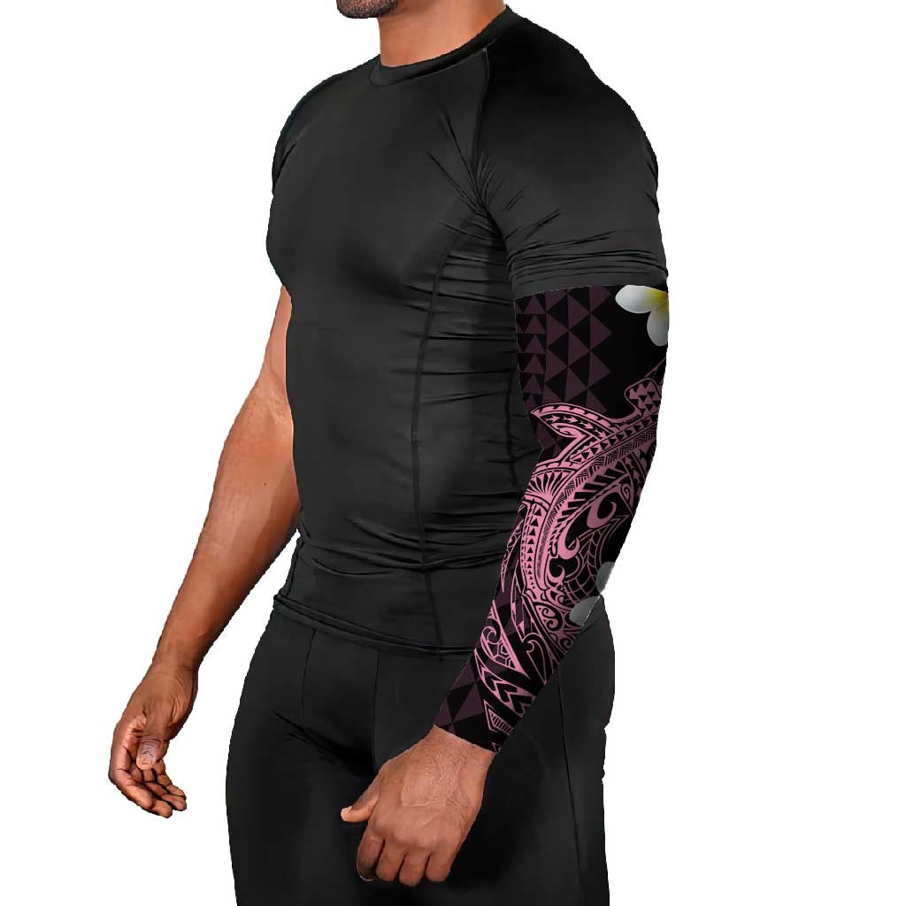 Aloha Hammerhead Shark Arm Sleeves Vivacious Pink Hawaiian Kakau Tribal Tattoo - Polynesian Pride