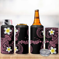 Aloha Hammerhead Shark 4 in 1 Can Cooler Tumbler Vivacious Pink Hawaiian Kakau Tribal Tattoo LT9 - Polynesian Pride