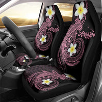 Aloha Hammerhead Shark Car Seat Cover Vivacious Pink Hawaiian Kakau Tribal Tattoo LT9 - Polynesian Pride