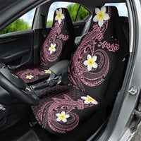 Aloha Hammerhead Shark Car Seat Cover Vivacious Pink Hawaiian Kakau Tribal Tattoo LT9 - Polynesian Pride