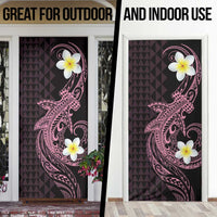 Aloha Hammerhead Shark Door Cover Vivacious Pink Hawaiian Kakau Tribal Tattoo LT9 - Polynesian Pride