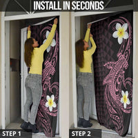 Aloha Hammerhead Shark Door Cover Vivacious Pink Hawaiian Kakau Tribal Tattoo LT9 - Polynesian Pride