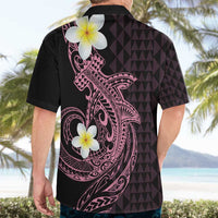 Aloha Hammerhead Shark Hawaiian Shirt Vivacious Pink Hawaiian Kakau Tribal Tattoo LT9 - Polynesian Pride
