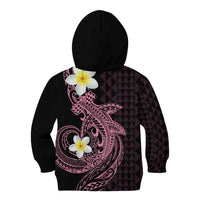 Aloha Hammerhead Shark Kid Hoodie Vivacious Pink Hawaiian Kakau Tribal Tattoo LT9 - Polynesian Pride