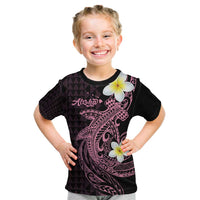 Aloha Hammerhead Shark Kid T Shirt Vivacious Pink Hawaiian Kakau Tribal Tattoo LT9 Pink - Polynesian Pride