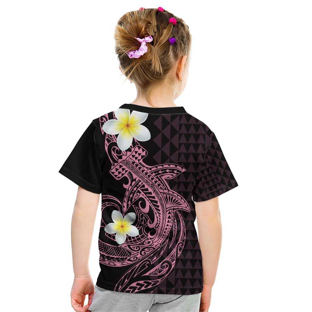 Aloha Hammerhead Shark Kid T Shirt Vivacious Pink Hawaiian Kakau Tribal Tattoo LT9 - Polynesian Pride