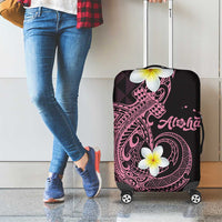 Aloha Hammerhead Shark Luggage Cover Vivacious Pink Hawaiian Kakau Tribal Tattoo LT9 - Polynesian Pride