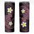 Aloha Hammerhead Shark Skinny Tumbler Vivacious Pink Hawaiian Kakau Tribal Tattoo