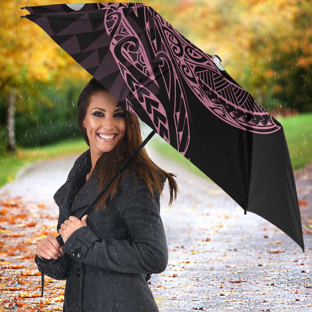 Aloha Hammerhead Shark Umbrella Vivacious Pink Hawaiian Kakau Tribal Tattoo - Polynesian Pride