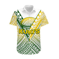 The Kuki's Cook Islands Rugby Hawaiian Shirt Be Unique Vibe White LT9 - Polynesian Pride