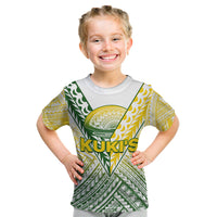 The Kuki's Cook Islands Rugby Kid T Shirt Be Unique Vibe White LT9 White - Polynesian Pride
