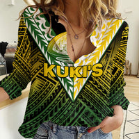 The Kuki's Cook Islands Rugby Women Casual Shirt Be Unique Vibe Black LT9 Female Black - Polynesian Pride