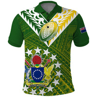 The Kukis Cook Islands Rugby Polo Shirt Be Unique Vibe Green LT9 Green - Polynesian Pride