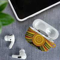 Personalised Tonga Ha apai High School AirPods Case Ngatu Fonulei Pattern - Polynesian Pride