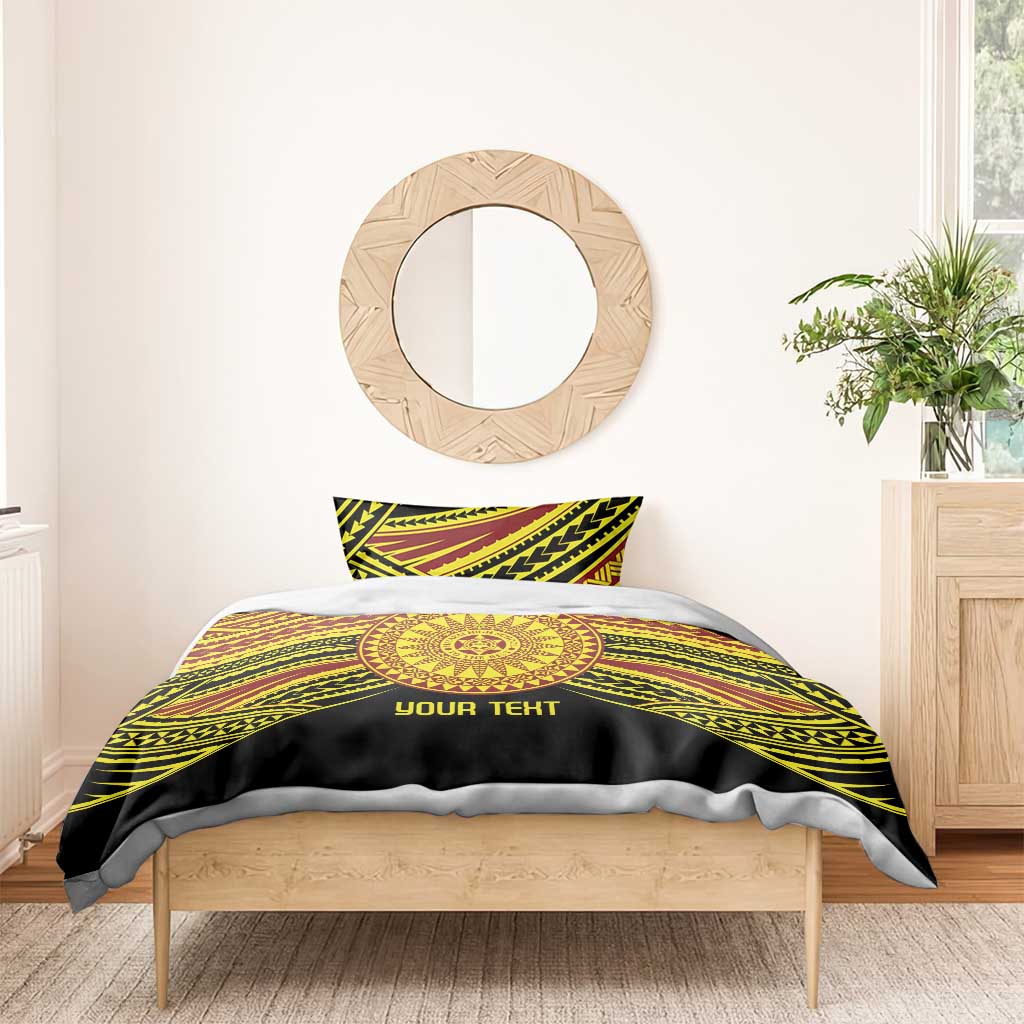 Personalised Tonga Ha apai High School Bedding Set Ngatu Fonulei Pattern