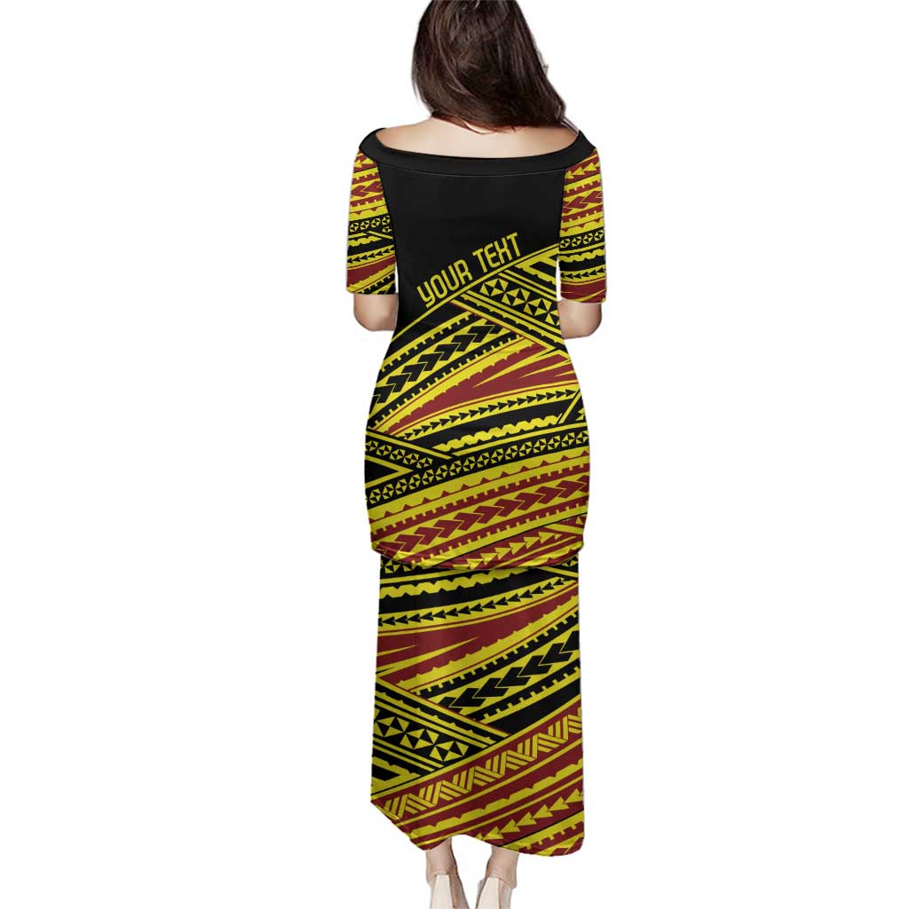 Personalised Tonga Ha apai High School Family Matching Puletasi and Hawaiian Shirt Ngatu Fonulei Pattern LT9 - Polynesian Pride