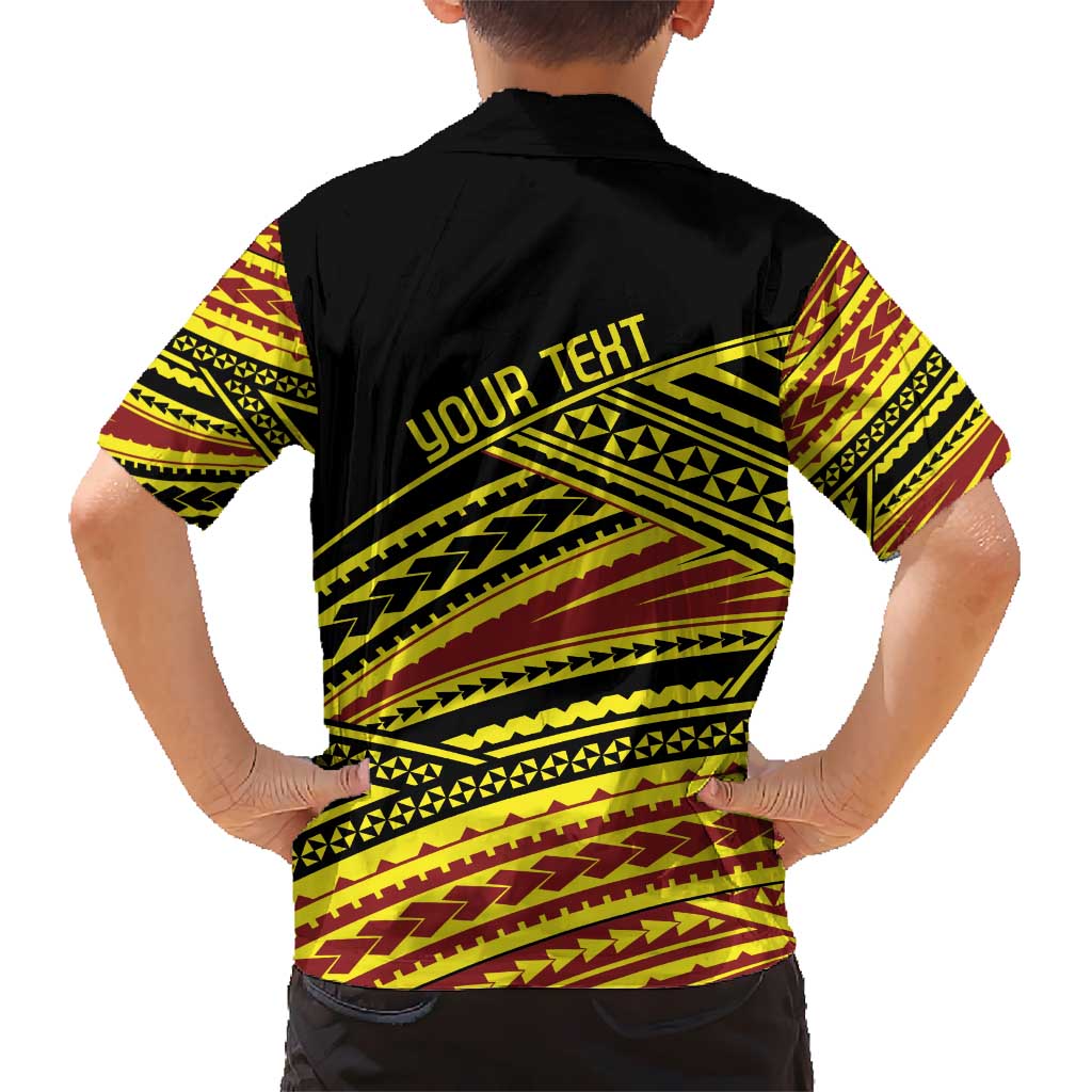 Personalised Tonga Ha apai High School Hawaiian Shirt Ngatu Fonulei Pattern